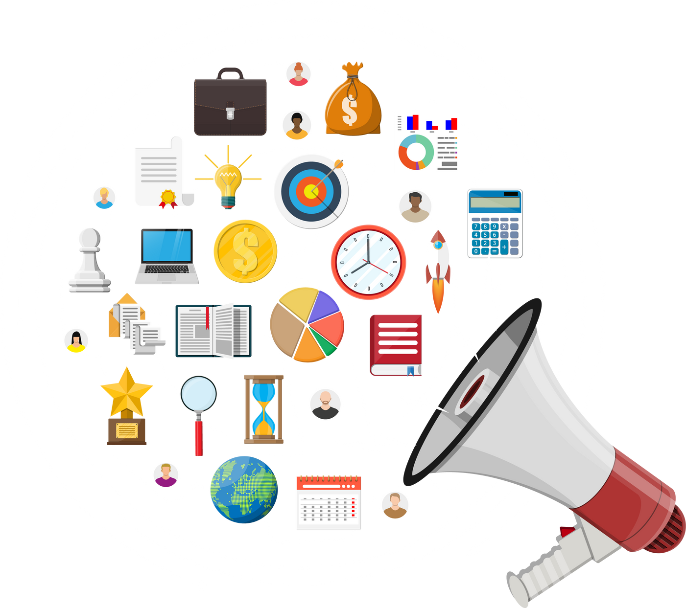 Digital Marketing, Social Media, Network.